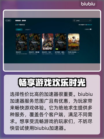 PUBG加速器推荐🔥玩和平精英必看！🚀截图2