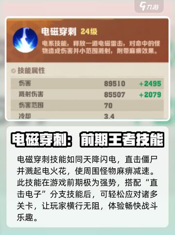向僵尸开炮🔥电磁穿刺技能效果全解析！游戏技巧大公开🎉截图2
