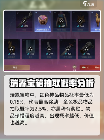 永劫无间手游瑞霖宝箱概率是多少介绍截图2