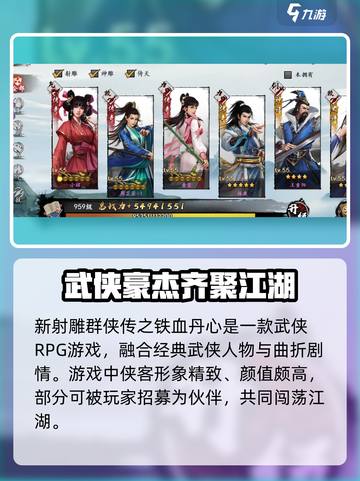 新射雕群侠传之铁血丹心侠缘值有什么用介绍截图2