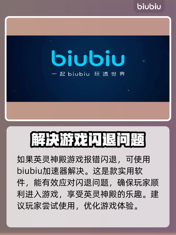 英灵神殿报错闪退？加速器搞定它！⚡🎮截图3