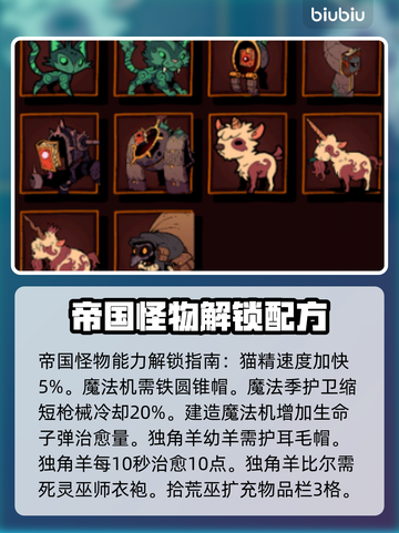 荒野枪巫🔥怪物解锁全图鉴！😍截图3