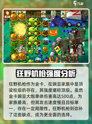 植物大战僵尸：豌豆机枪🔥超强强度解析来啦！截图3