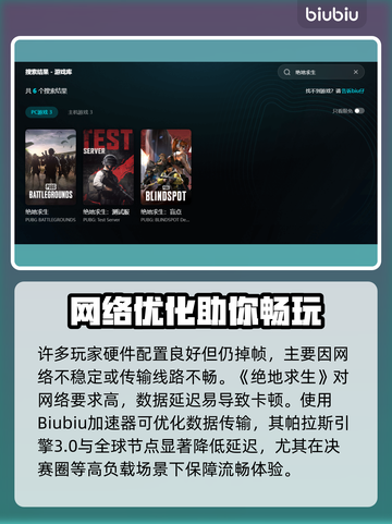 🎮吃鸡决赛圈掉帧？加速器推荐来啦！截图3