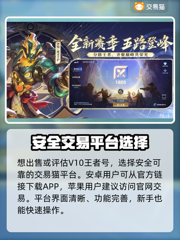 游戏账号交易平台推荐✨王者荣耀V10王者号🔥超值价格截图2