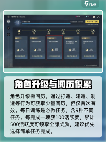 荒野起源角色养成攻略介绍截图2