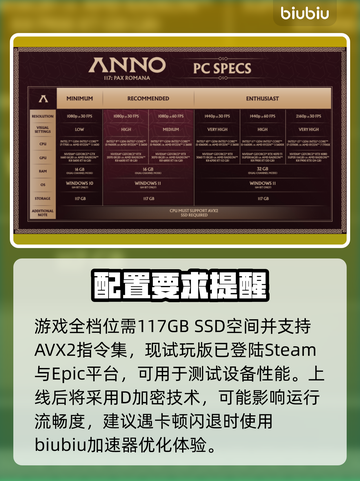 🎮《纪元117》配置曝光！截图3