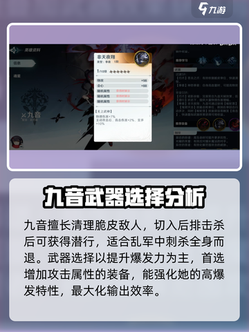 风色幻想命运传说：九音武器选择大揭秘💥截图2