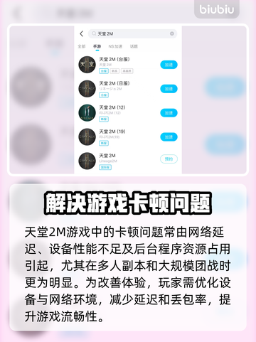 天堂2M卡顿？❌优化秘籍来了！⚡流畅玩截图2