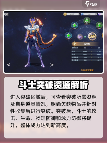 圣斗士星矢重生2斗士突破功能介绍介绍截图3