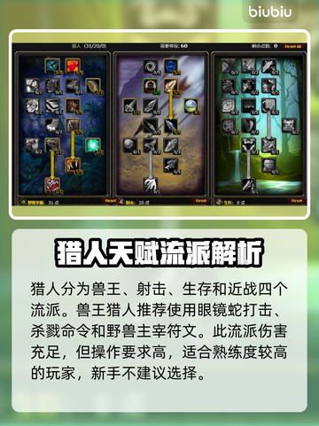 魔兽世界🔥探索赛季猎人符文搭配推荐✨截图2