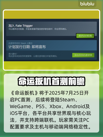 🔥《命运扳机》全平台上线，速看首发阵容！🎮💥截图2