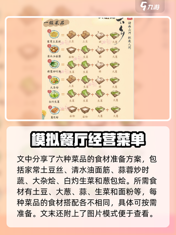 淡墨水云乡饭庄经营玩法介绍截图2