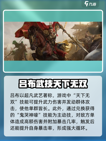 三国群英传鸿鹄霸业🔥吕布超强详细介绍来啦！截图4
