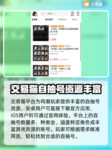 鸣潮🎮自抽号购买平台推荐🔥超值必看！截图2