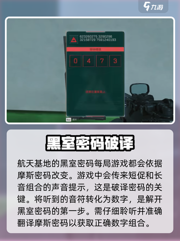 三角洲行动航天基地密码门破译攻略介绍截图2