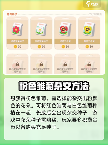 心动小镇🔥粉色雏菊培育秘籍🌷新手必看！截图2