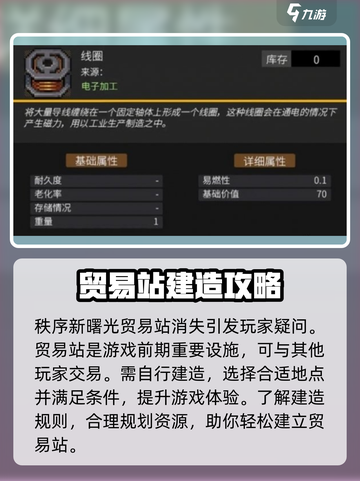 秩序新曙光贸易站怎么消失了介绍截图4