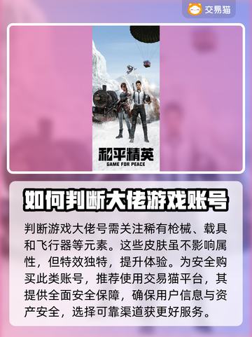 和平精英：大佬账号交易平台大揭秘！💥截图2