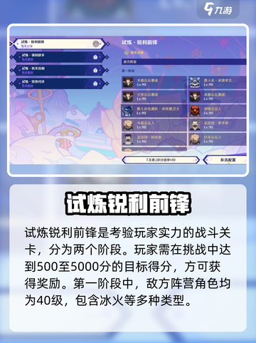 原神星轨王城试炼🔥锐利前锋通关秘籍💥截图2
