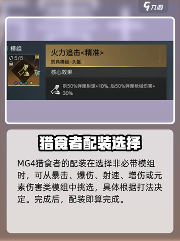 七日世界MG4猎食者配装推荐介绍截图5