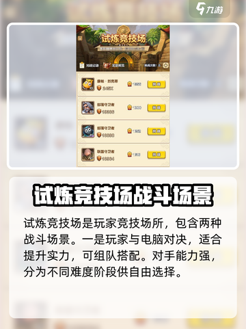 我叫MT归来试炼竞技场怎么玩介绍截图2