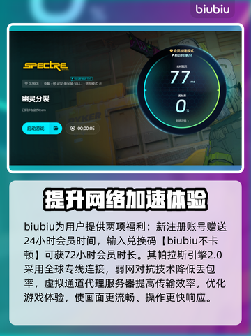 幽灵分裂卡顿闪退？👉加速器下载推荐！玩游戏更流畅🔥截图4