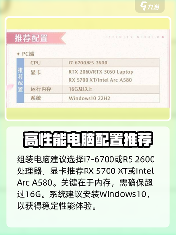 无限暖暖pc配置要求是什么介绍截图2