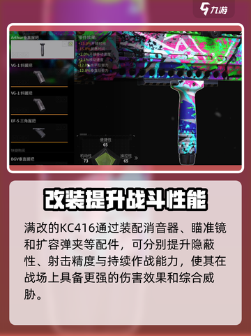 萤火突击满改🔥KC416伤害爆表！改装秘籍手游玩家必看！截图2