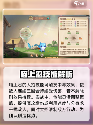 西普大陆手游喵上忍怎么打介绍截图4