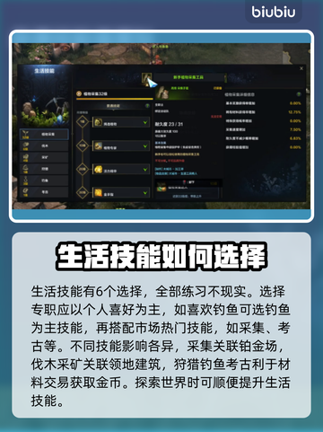 命运方舟生活技能全解析！👉新手必看🔥截图3