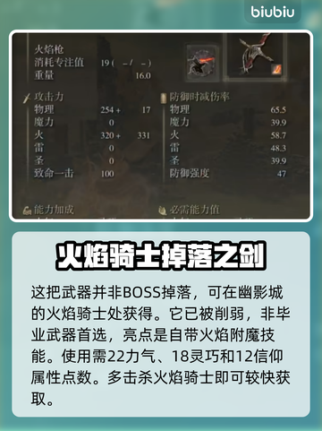 艾尔登法环🔥火焰骑士大剑配装攻略来啦！截图2
