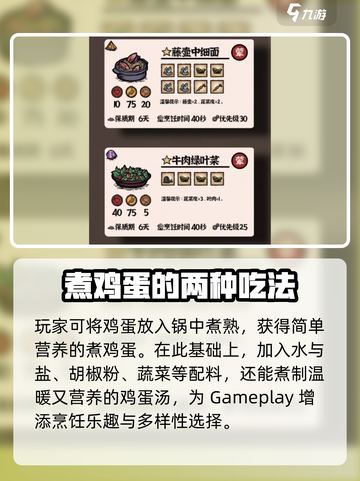 饥荒新家园鸡蛋食谱有哪些介绍截图2
