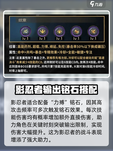 塔瑞斯世界🔥影忍者铭石搭配攻略来了！快看👀截图4
