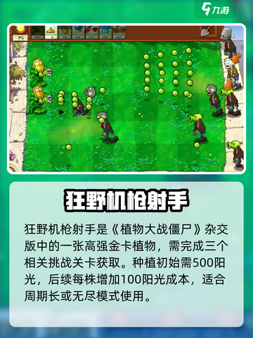 🎮植物大战僵尸杂交版：豌豆机枪实战攻略！💥截图2