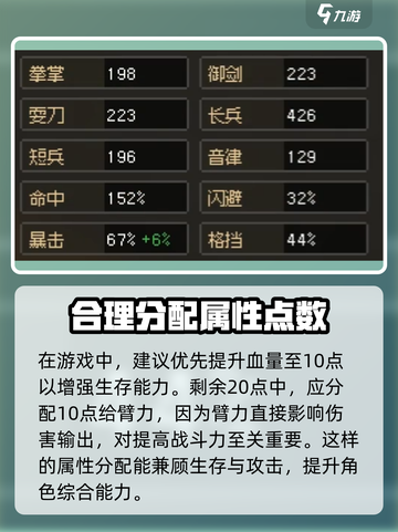 大侠立志传加点推荐介绍截图4