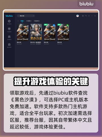 黑色沙漠🔥闪退？用这加速器畅玩不卡顿！截图4