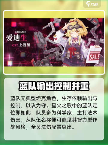 星火之歌蓝队有哪些角色介绍截图2
