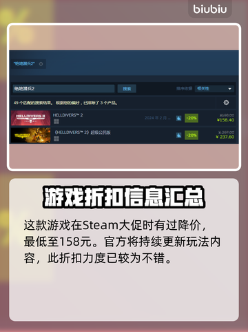 绝地潜兵2史低价格🔥地狱潜兵2超值优惠💥截图2