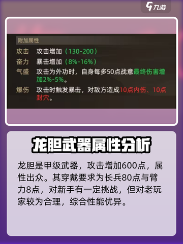 大侠立志传龙胆怎么样介绍截图2