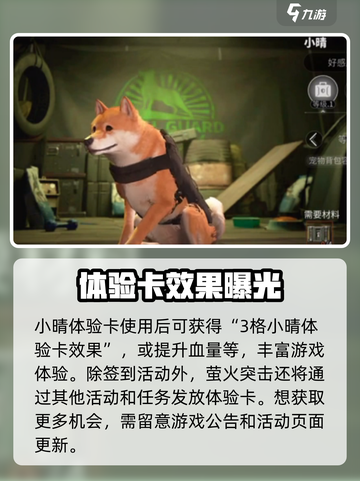 萤火突击小晴体验卡怎么获得介绍截图3