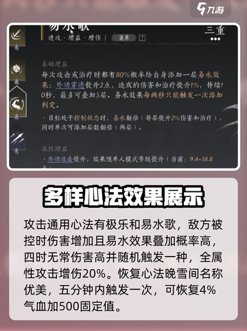 燕云十六声🔥通用心法全揭秘，必看攻略！截图3