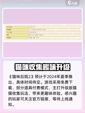 猫咪后院2夏季上线时间一览介绍截图2