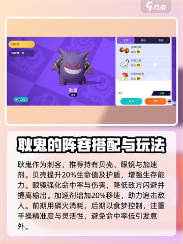 宝可梦大集结耿鬼持有物有哪些介绍截图3