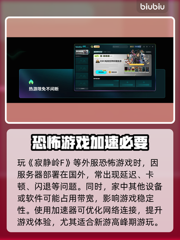 🎮寂静岭f加速器推荐！秒杀卡顿🔥截图2