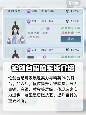 问剑长生论剑台怎么玩介绍截图3