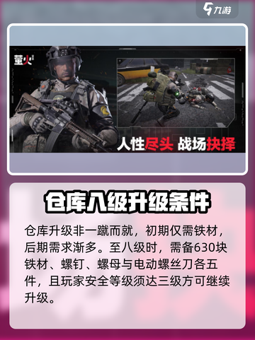 萤火突击⚡仓库升级攻略来了！快速扩展你的资源库📦截图2
