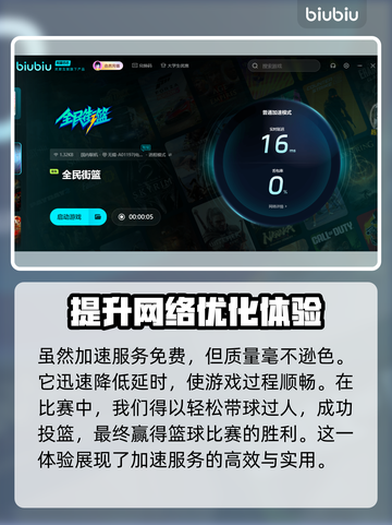 全民街篮🔥加速神器推荐，玩手游必备！截图4