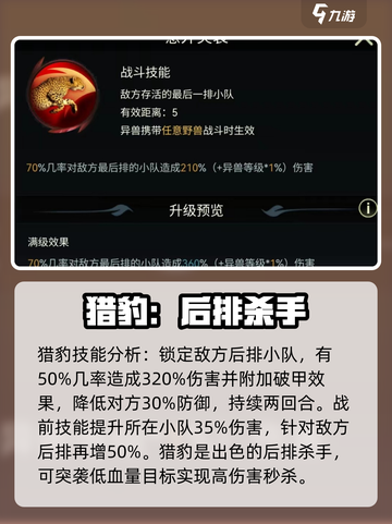 《野兽领主新世界》猎豹实战强度爆表🔥有手就行！截图3