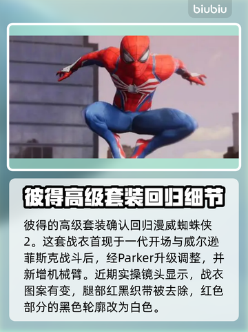 漫威蜘蛛侠2💥战衣大全！游戏党必看🔥截图2
